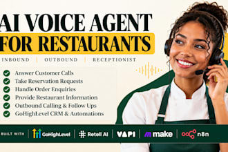 build an ai voice agent receptionist for your restaurant, ai voice agent chatbot