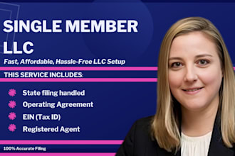 register single member llc in wyoming and get ein and operational agreement