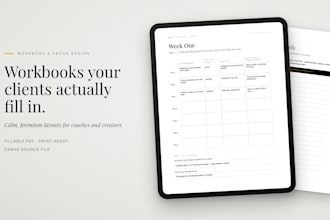 design a premium workbook or ebook for coaches as a fillable PDF