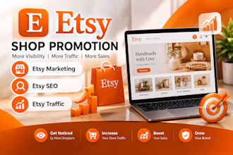 do etsy shop promotion, etsy marketing, etsy SEO and etsy traffic
