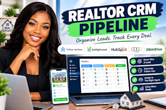 configure realtor CRM pipelines using follow up boss, gohighlevel, hubspot, zoho