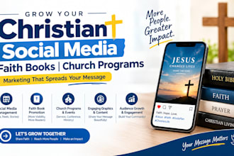 grow christain social media, faith books, church programs social media marketing