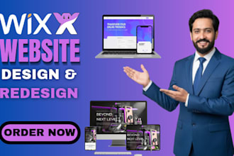 design wix website and redesign a business wix website