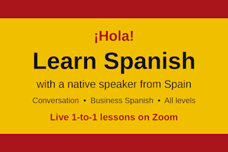 teach you conversational spanish online as a native speaker