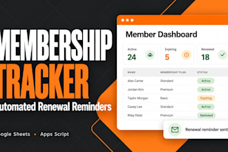 build a membership tracker with automated renewal reminders