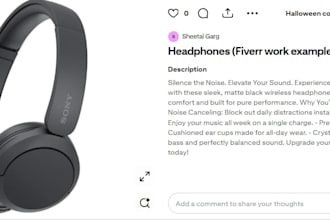 do a copywriting job for a product or anything related