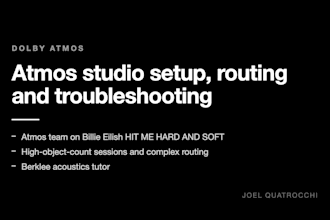 consult on your dolby atmos studio setup routing and troubleshooting