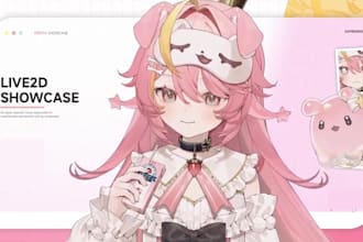 design vtuber model and vtuber rigging in live2d for vtube studio