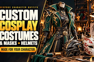 make custom cosplay costume anime cosplay creation fabric cosplay commission