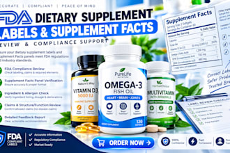check dietary supplement labels for fda labeling issues