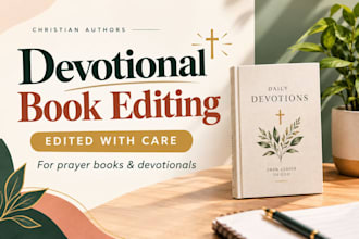edit and proofread your christian devotional or prayer journal book