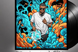 do album cover design, mixtape cover art, single cover art