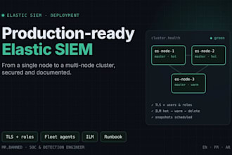set up elastic siem from single node to multi node production cluster