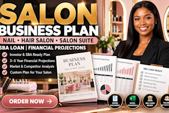write salon business plan nail hair salon suite sba loan financial projections