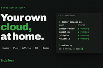 set up your home server, nas, or self hosted apps