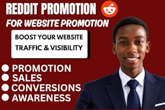 promote ai business website with reddit seo post for traffic and growth