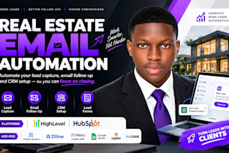 automate real estate lead capture, email follow up and CRM set up, lead forms