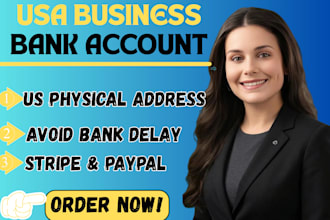 open US business bank account, wise, mercury, physical address and stripe