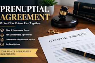 draft prenuptial agreements, prenup contracts, and marital agreements