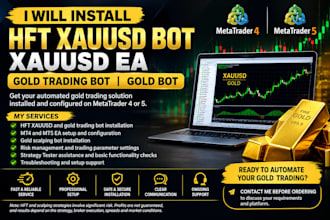 build and setup hft xauusd bot, xauusd ea, gold trading bot, gold bot