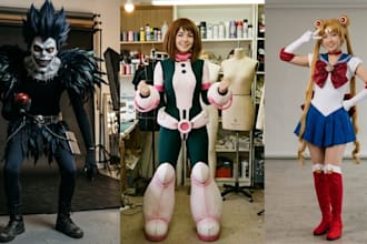 sew anime cosplay costume plus size fitted cosplay outfit manga costume