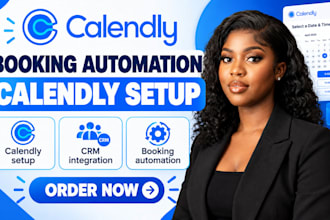 setup calendly booking automation crm sync reminder email workflow setup