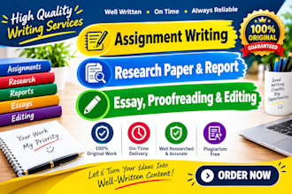 write professional assignments, essays, and report