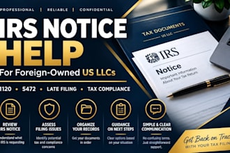 help with irs penalty notices, late tax filing and tax compliance for US llcs