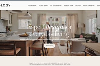 design wix interior design website interior designer studio luxury decor website