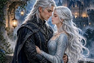 design luxury romantasy book cover acotar fae romance style