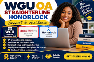 handle wgu oa, straightline, honorlock