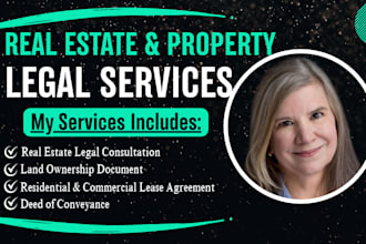 handle property legal matter, real estate contract, land law, title verification