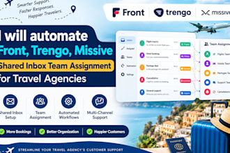 automate front trengo missive shared inbox team assignment for travel agencies