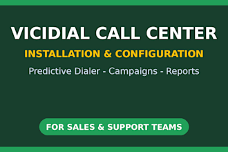install and configure vicidial call center with predictive dialer setup