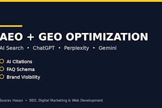 do aeo and GEO optimization for ai search visibility