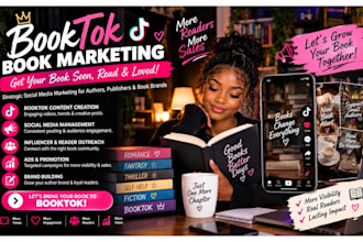 booktok promotion booktok book marketing book author social media marketing