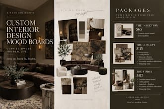 custom interior design mood boards