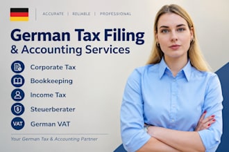 german tax filling corporate tax bookkeeping income tax steuerberater german vat