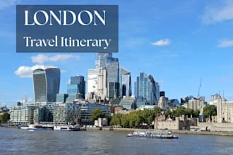 design a custom london travel itinerary and local guide