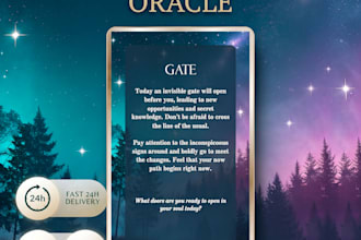 do a daily prediction oracle reading with a custom digital card