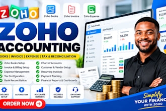 setup zoho books zoho invoice zoho expense billing tax and bank reconciliation