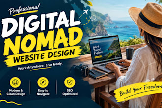 digital nomad website, travel blog website, remote work website, travel website