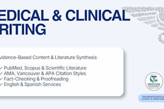 do medical fact checking and scientific proofreading