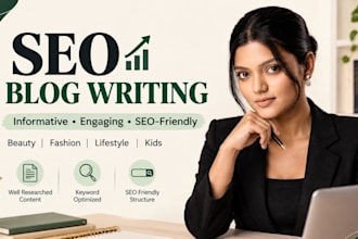 write informative blog articles and SEO friendly content