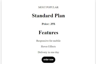 create modern responsive html css web cards and forms