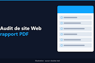 audit your website and send a french PDF report with recommendations