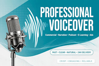 record professional english and chinese voiceover