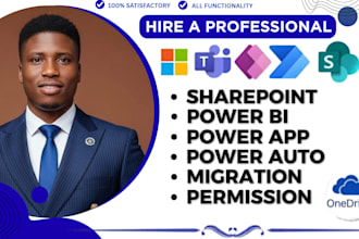 build sharepoint intranet portal, power apps, power automate, dropbox migration