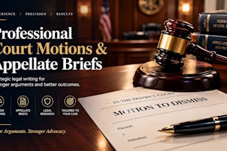 draft civil litigation pleadings motion to dismiss and appellate brief