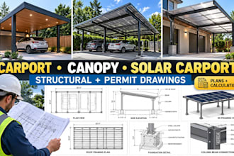 design carport canopy solar carport structural permit and stamped drawings
